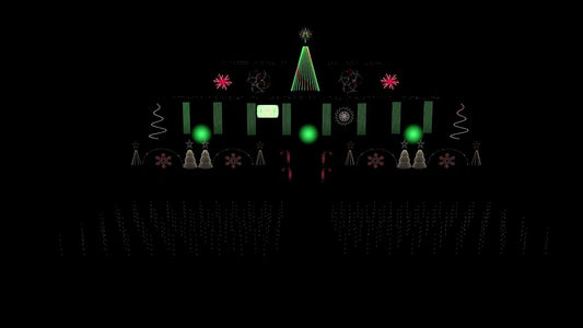 It’s Beginning to Look a Lot Like Christmas xLights sequence running on the Sequence Forge display