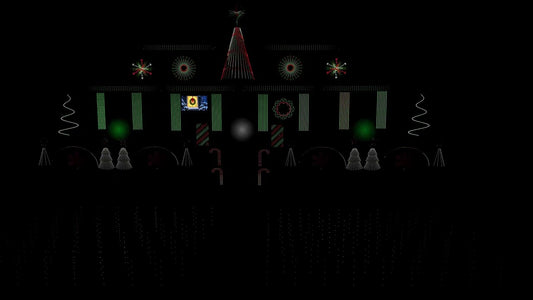 Have Yourself a Merry Little Christmas xLights sequence running on the Sequence Forge display